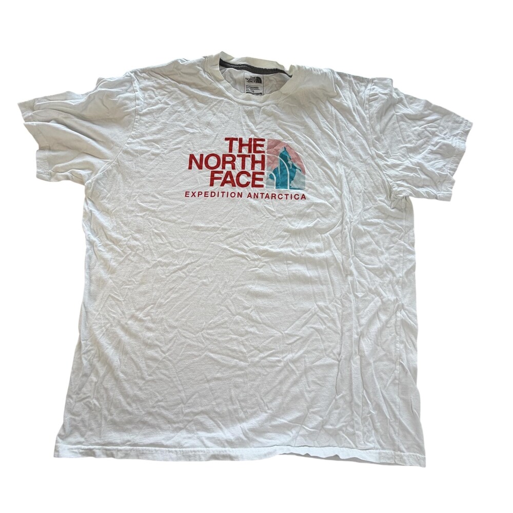 The North Face Shirt Mens XL White Expedition Antarctica Graphic Tee Outdoor